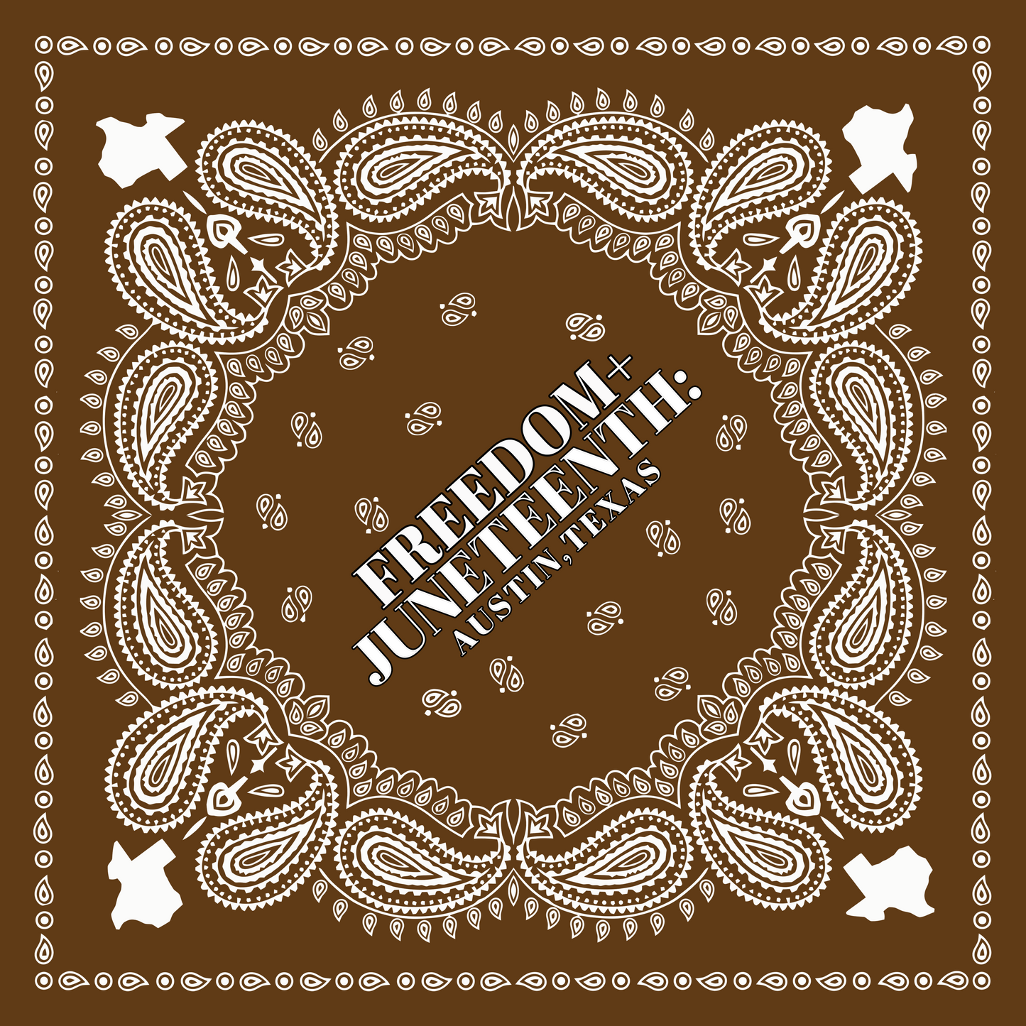 Juneteenth Legacy Bandana -BROWN