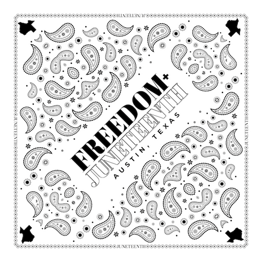 Juneteenth Jubilee Bandana - WHITE