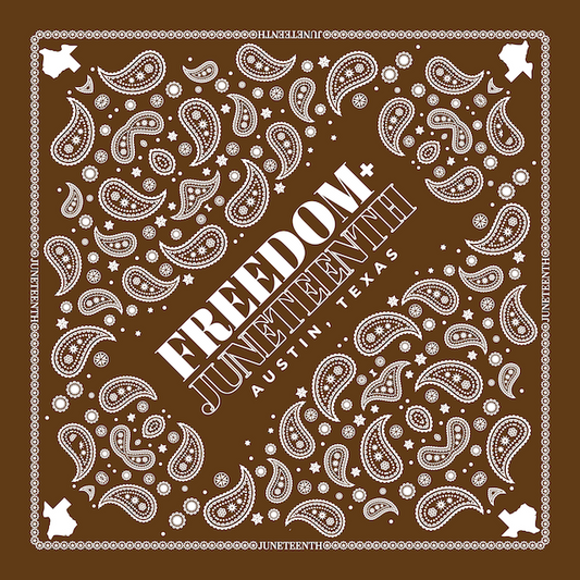 Juneteenth Jubilee Bandana - BROWN